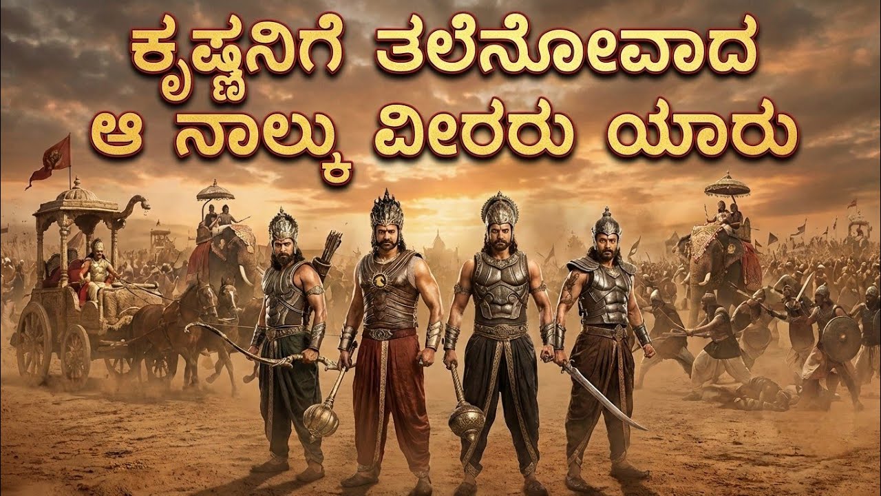 ಕುರುಕ್ಷೇತ್ರ ಯುದ್ಧದಲ್ಲಿ ಶ್ರೀಕೃಷ್ಣನಿಗೆ ಭಯ ಹುಟ್ಟಿಸಿದ ಆ ನಾಲ್ಕು ಅತಿರಥ ಮಹಾರಥರು! 