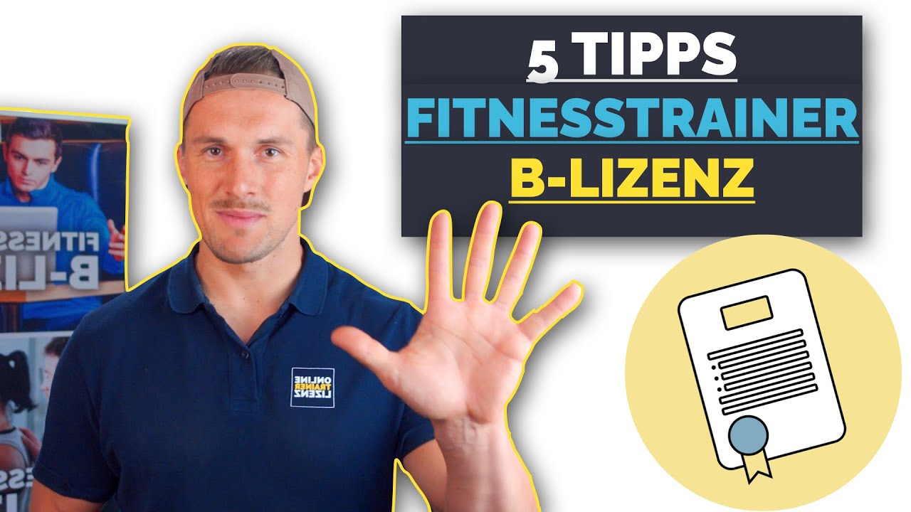 Mit 5 TIPPS  erfolgreich zur Fitnesstrainer B-LIZENZ! Prüfung bestehen
