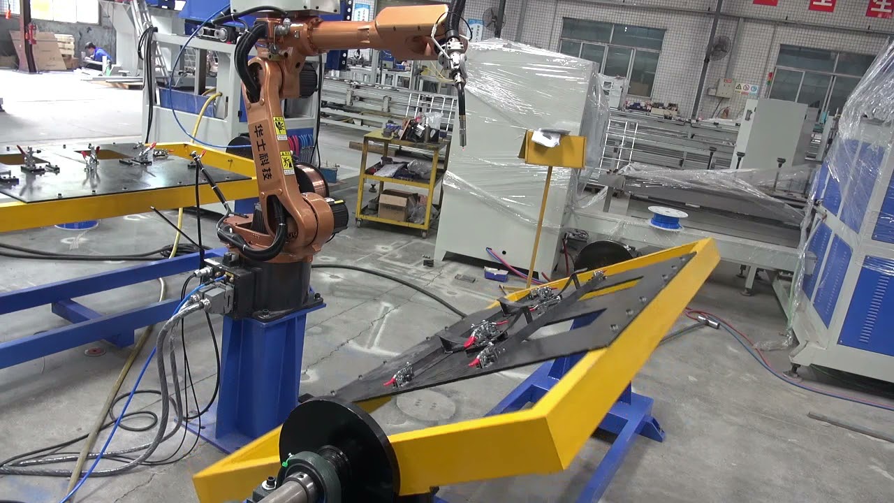 Welding Robot with Rotary Table and fixture for Argentina client