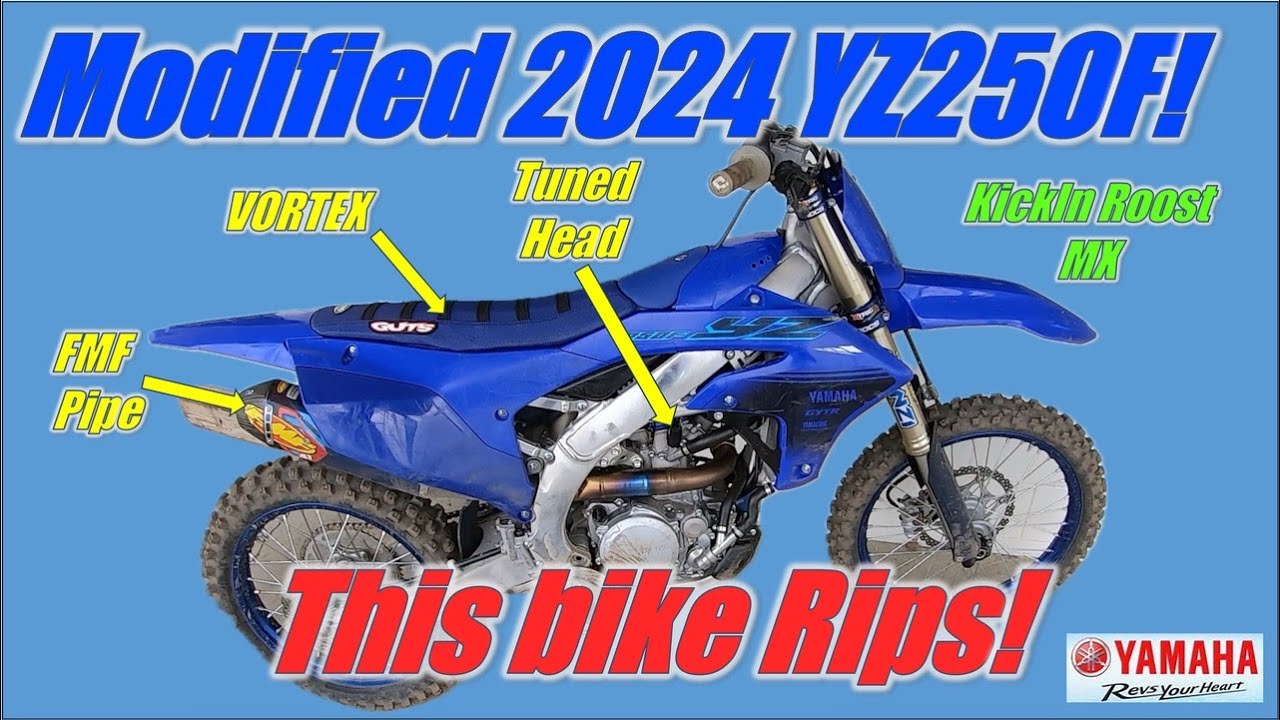 Modified 2024 Yamaha YZ250F Quick Ride at KickIn Roost MX:  This bike Rips!