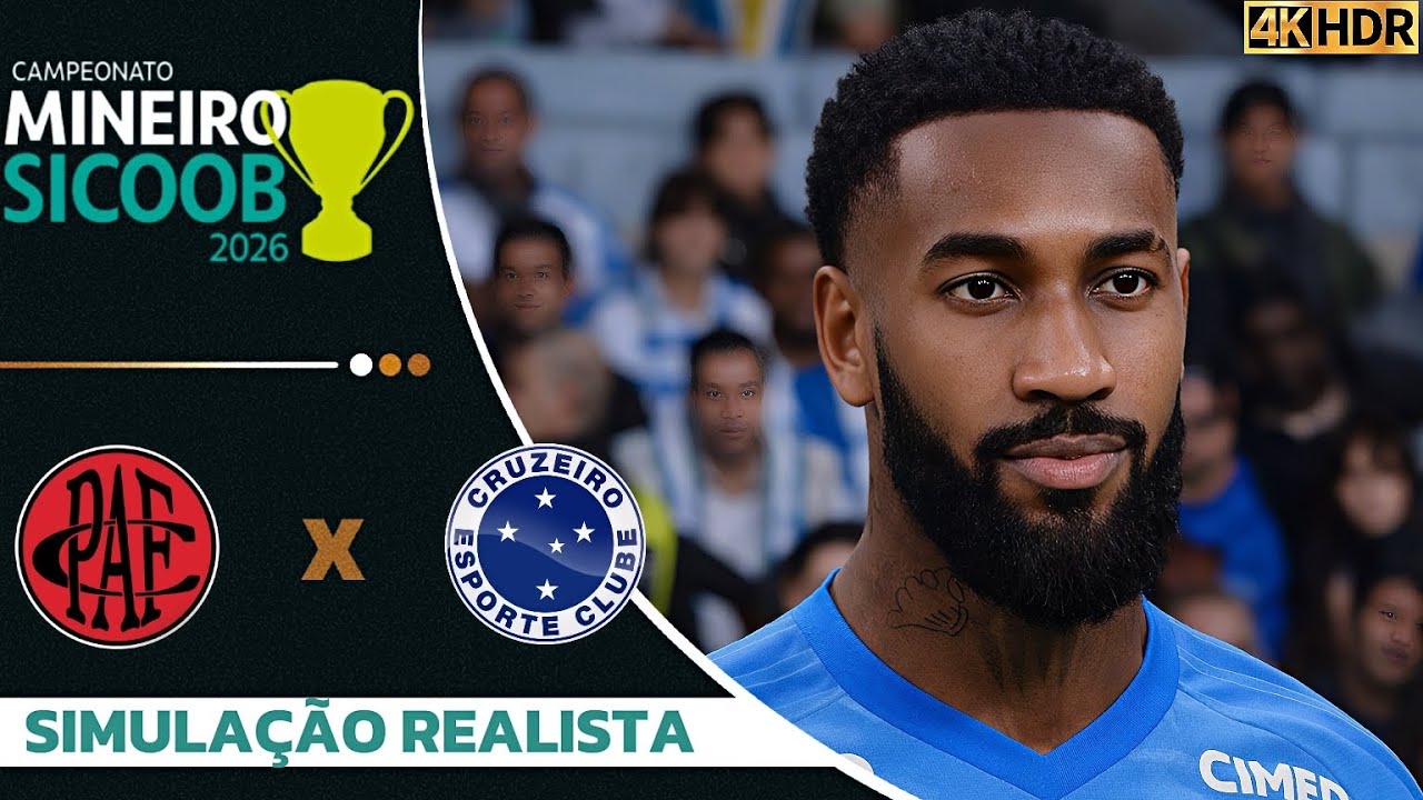 Pouse Alegre vs Cruzeiro | Semifinal do Campeonato Mineiro 2026 | 4K Ultra HD (60FPS) Gogosz Patch.