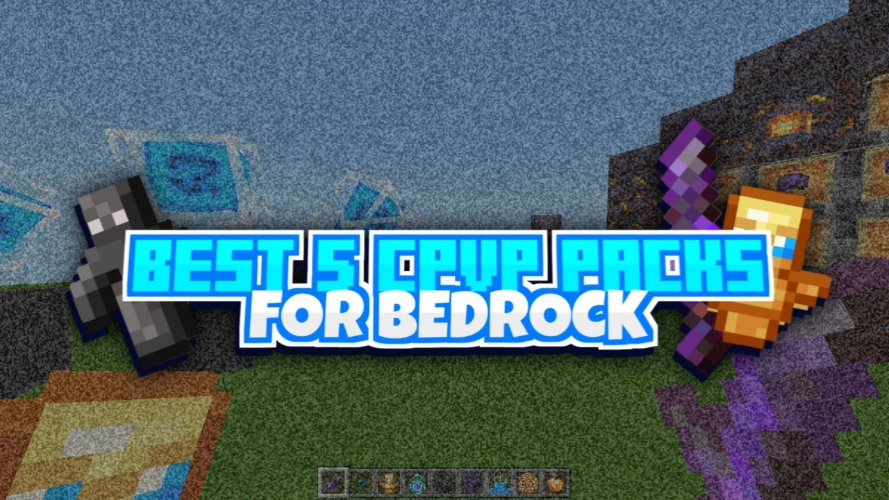 TOP 5 BEST CPvP Texture Packs For Bedrock 1.20+