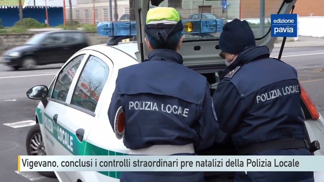 Vigevano, conclusi i controlli straordinari pre natalizi della Polizia Locale