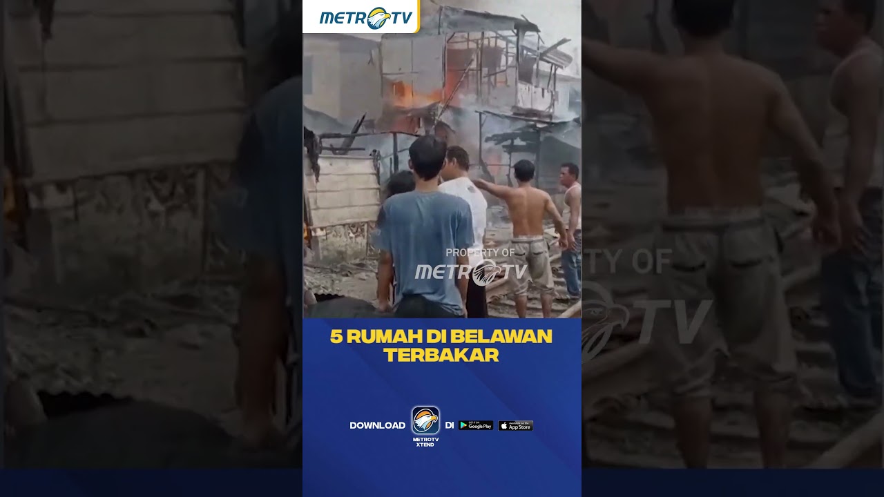 5 Rumah di Belawan Sumut Terbakar#shorts