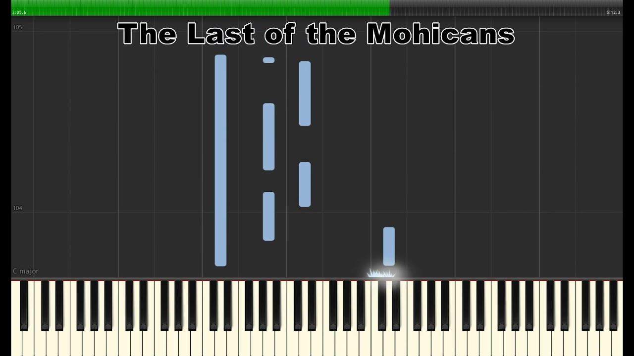 The Last of the Mohicans -- Piano Tutorial