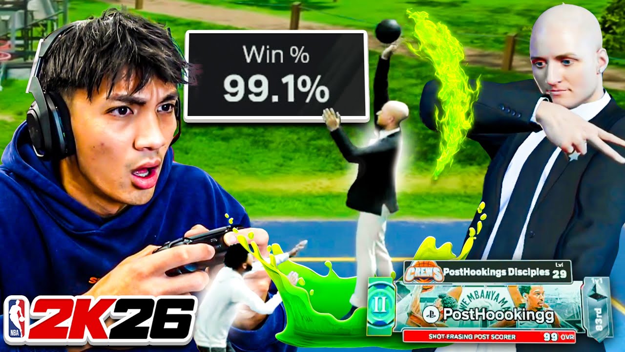 Я играл в качестве бомбардира с показателем побед 99% в 7'4 в NBA 2K26...
