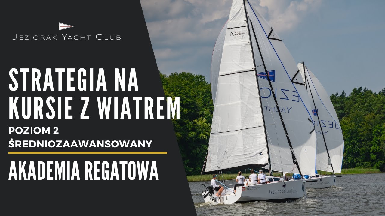 Strategia na kursie z wiatrem | Lekcja Online | Akademia Regatowa JYC | Poziom 2