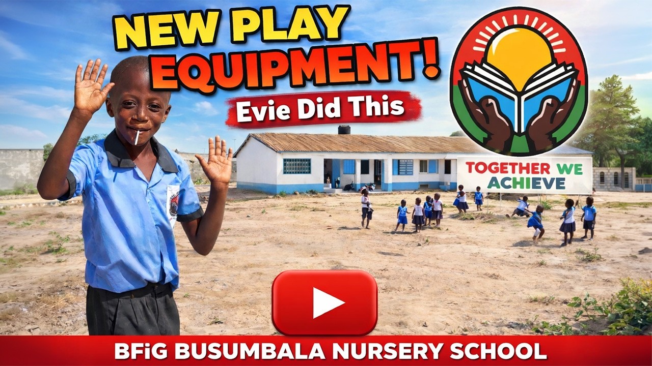 New Play Equipment at BFiG Busumbala Nursery School: Thank you, Evie!