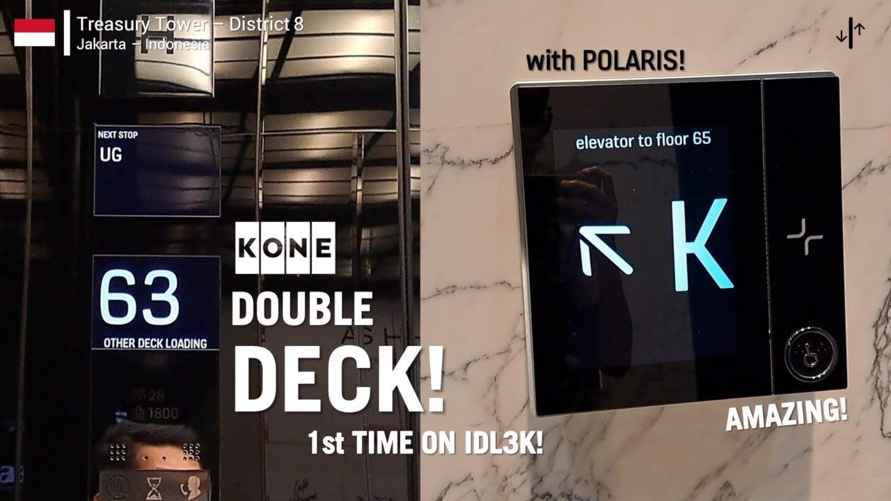 [2022 BDay!] AMAZING KONE Double Deck Elevators - Jakarta, ID (High Zone)