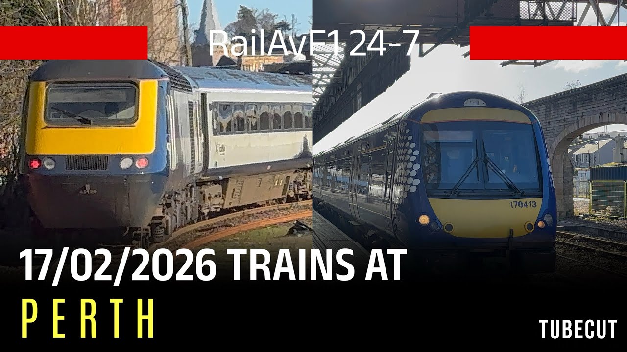 Sunny Morning / Afternoon trains at Perth 17/02/2026