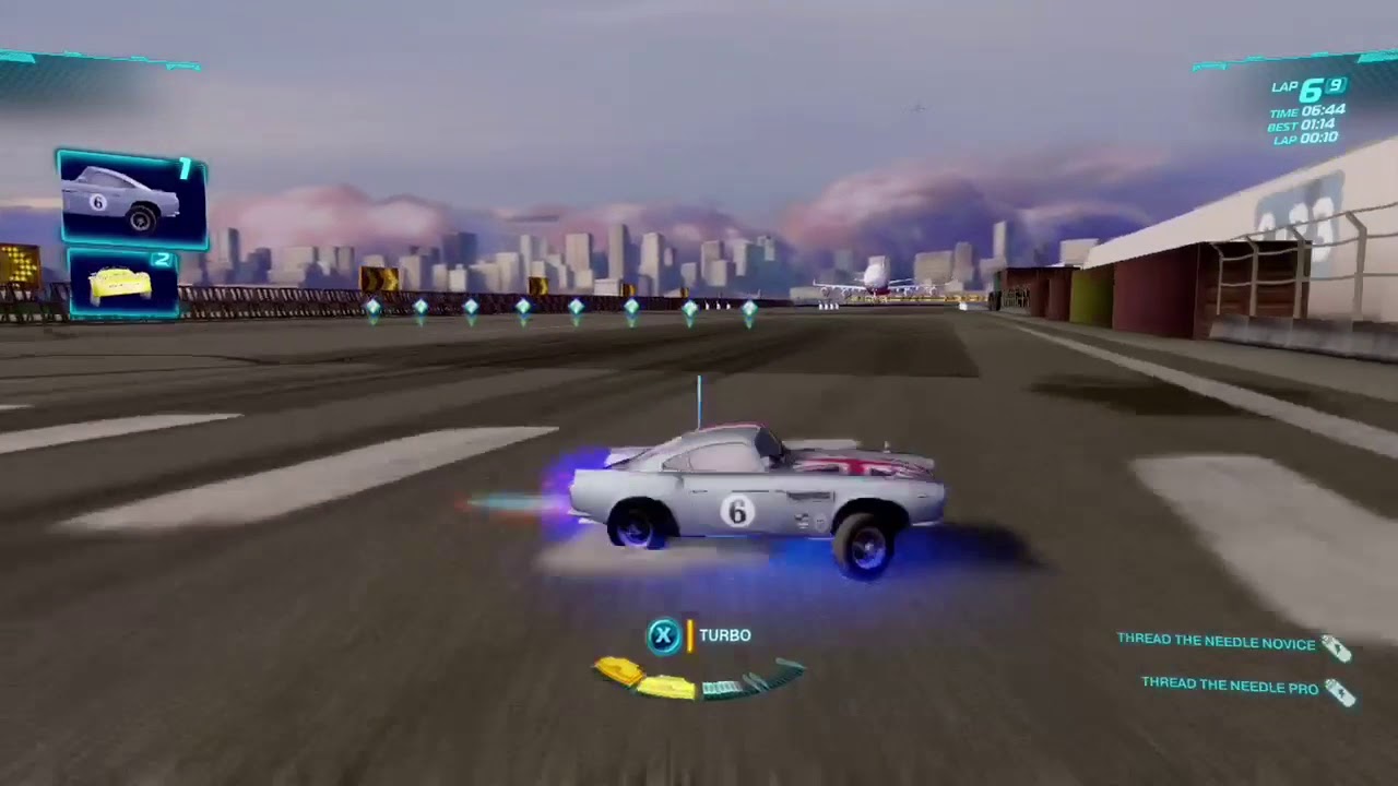 Cars 2 The Video Game | Finn Union Jack - Runway Tour | 9 laps