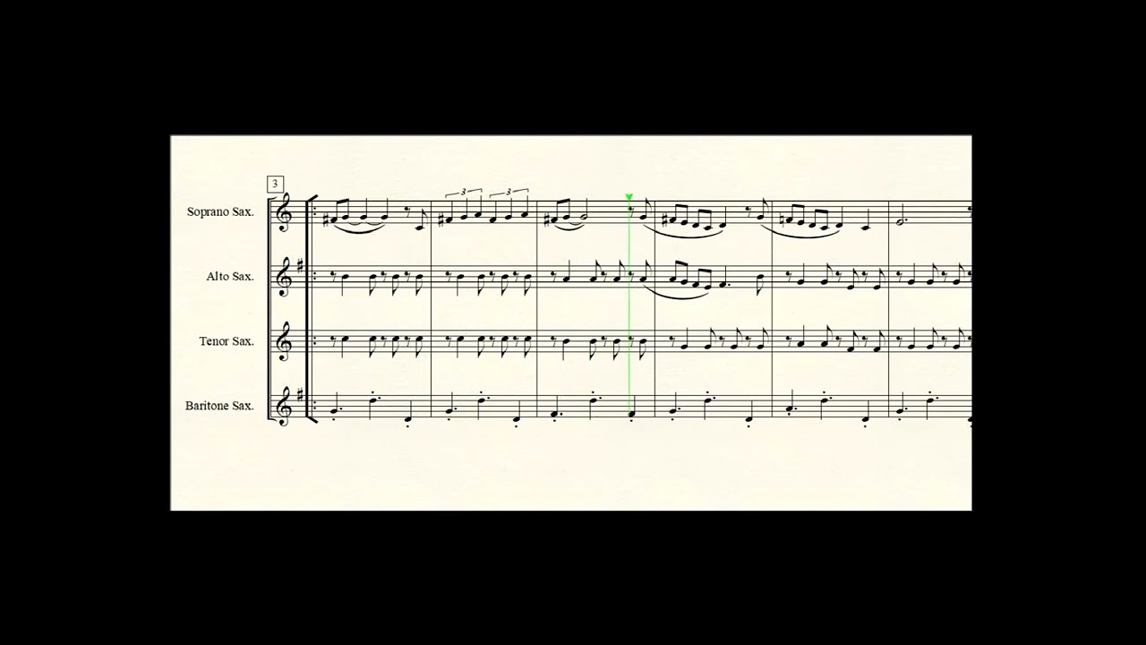 Maria for Saxophone quartet.