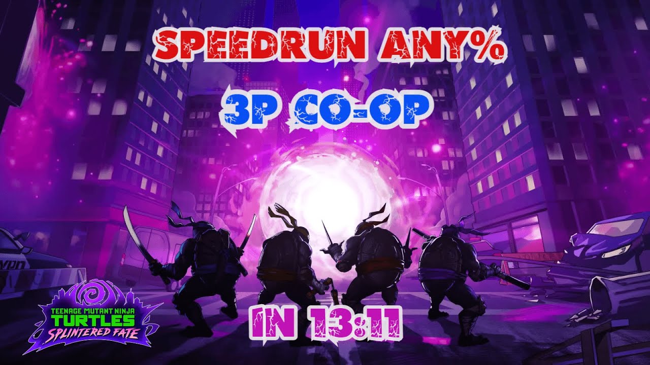 Teenage Mutant Ninja Turtles: Splintered Fate - Any% 3Player Speedrun in 13m11s
