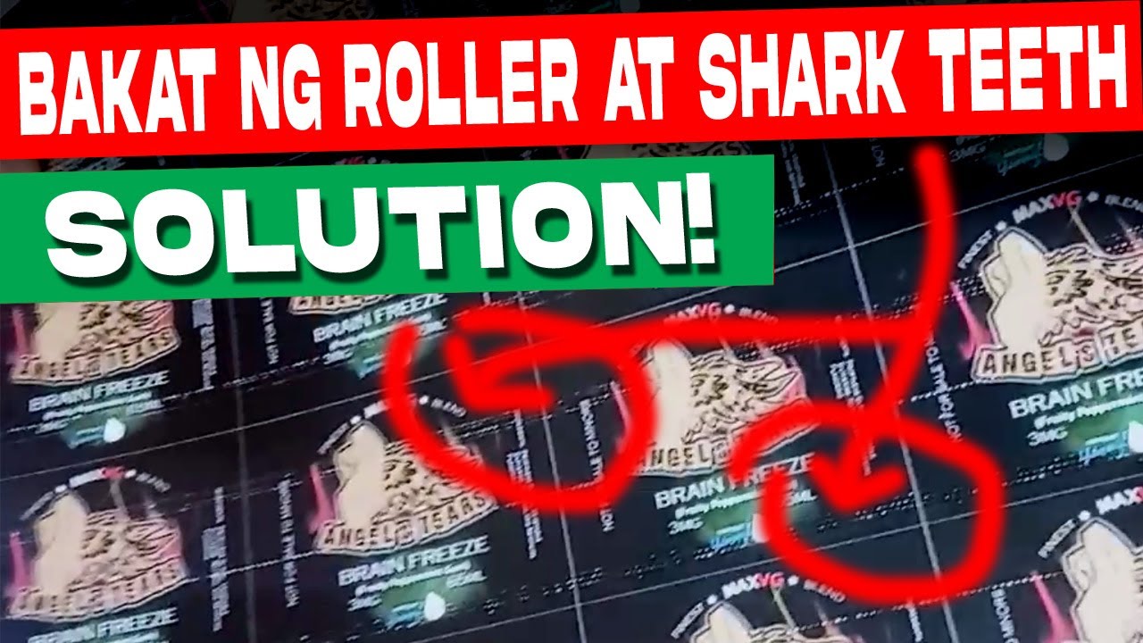 Minsan Residue lng sa Roller Shark teeth at roller marks sa print paano ko na alis !