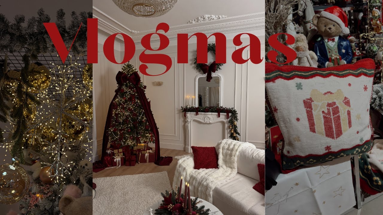 Vlogmas🎄✨výzdoba domu, výroba adventního věnce, oblíbené kousky