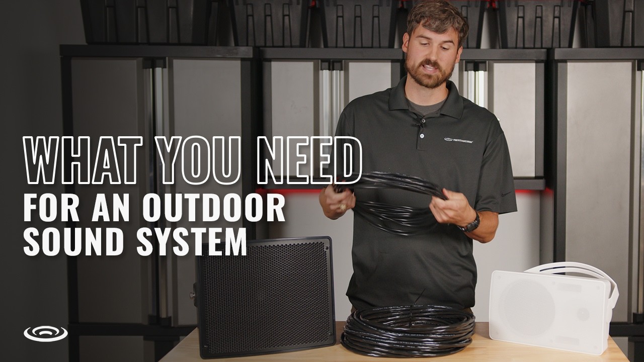 Что мне нужно для уличной звуковой системы?