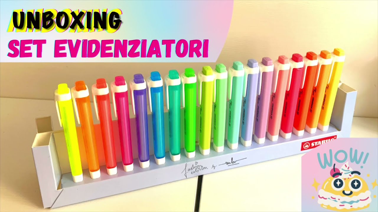UNBOXING SET EVIDENZIATORI STABILO | Bellissimi!