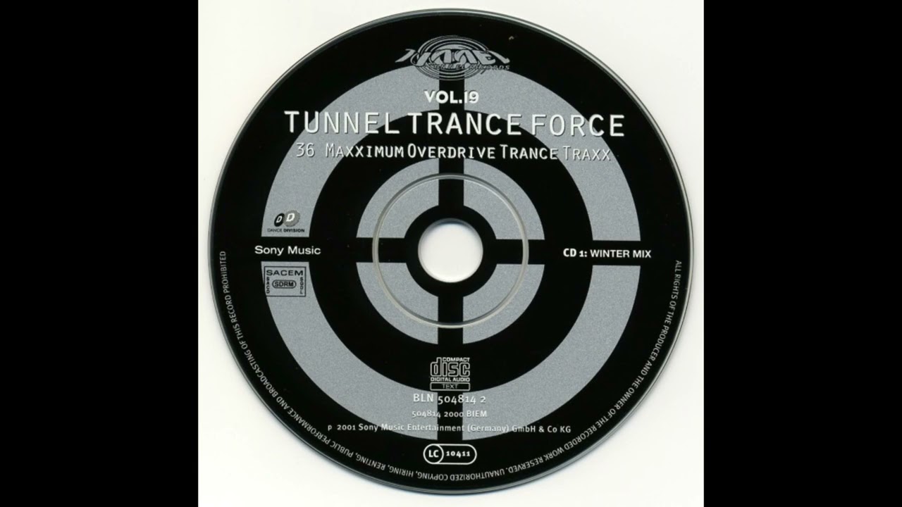 Tunnel Trance Force 19 CD 1 aus dem Jahr 2001