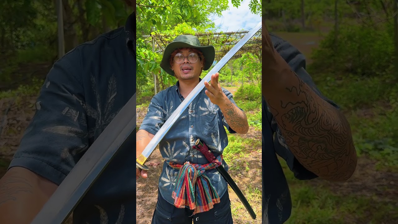 ดาบประจำตัวผมเอง #ของมีคม #sword #ซามูไรไทยแลนด์ #bamboo #ซามูไร