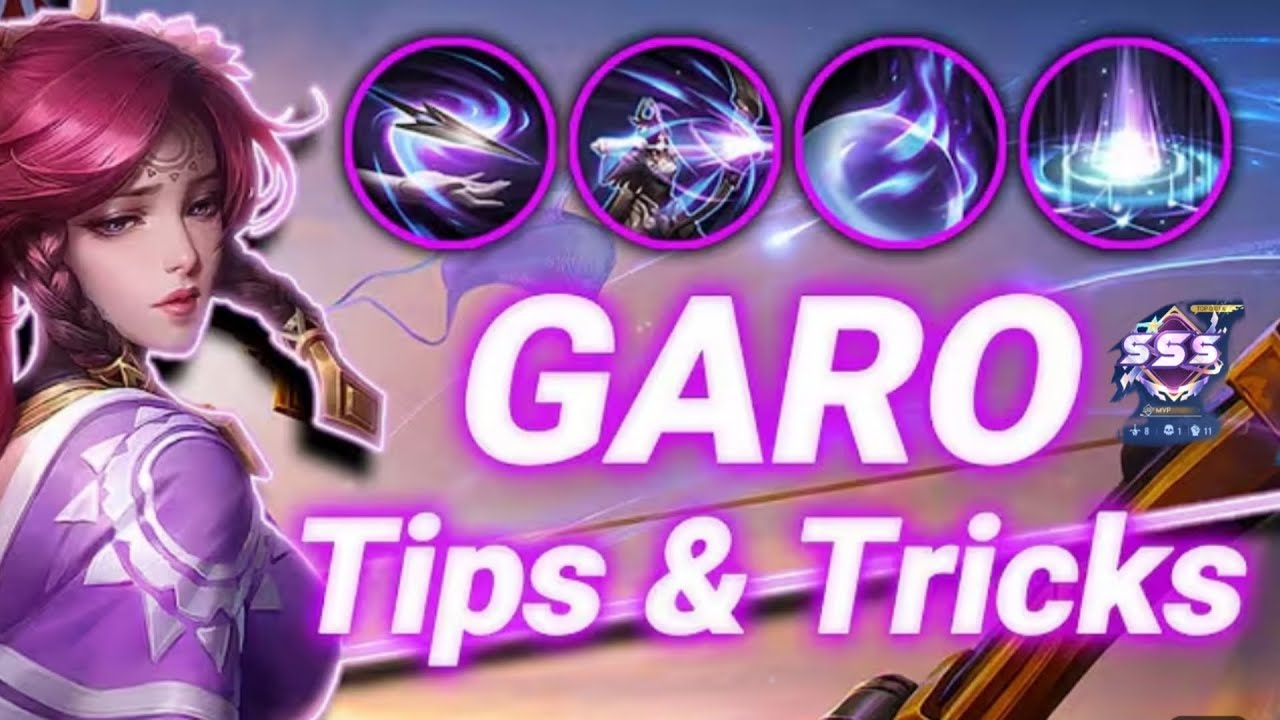 HOK GARO GAMEPLAY TIP & TRICKS  | PIERCING ARROW CRIT DAMAGE 2025 BUILD