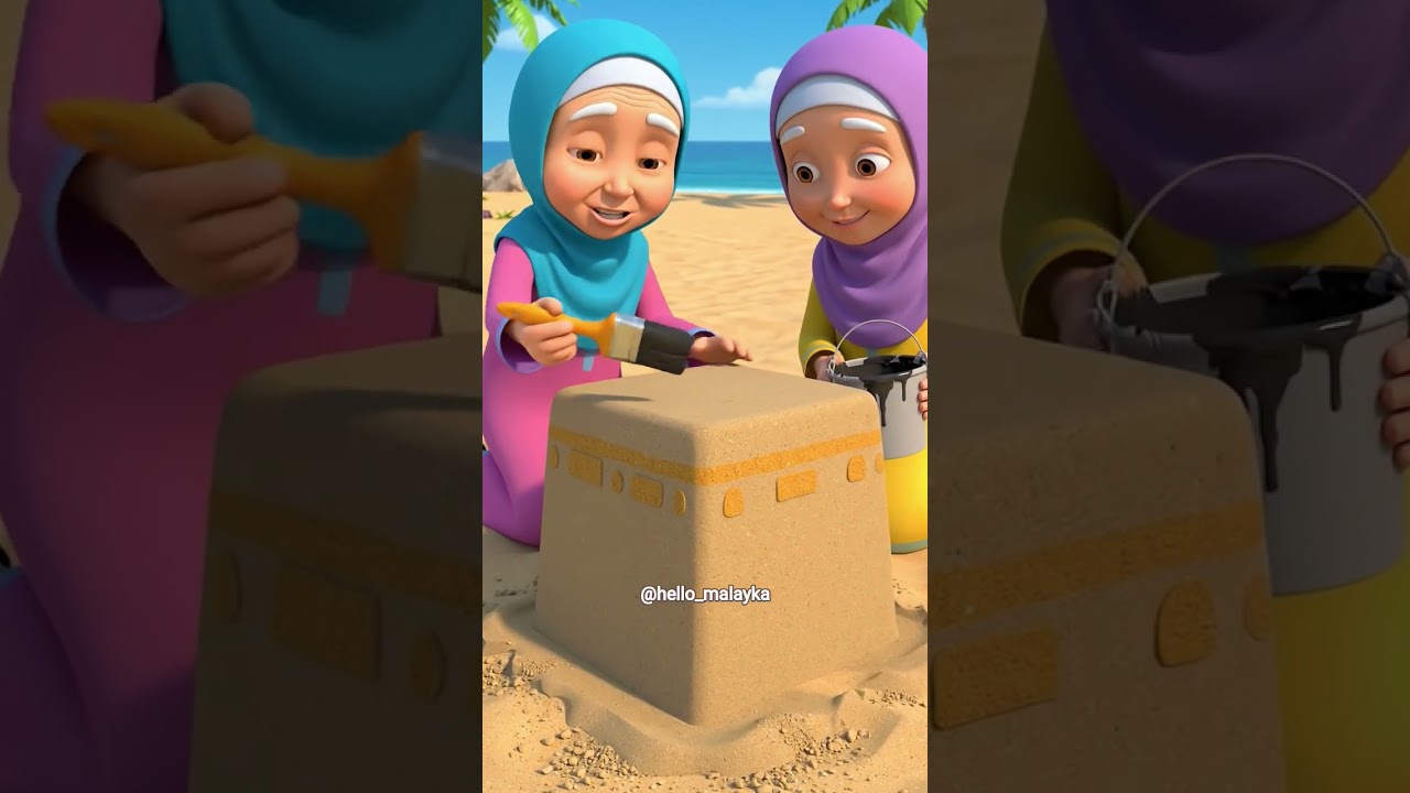 Mustafa Mustafa 😭❤️💘 #aigenerated #cartoon #kaabamaking #islamicshorts