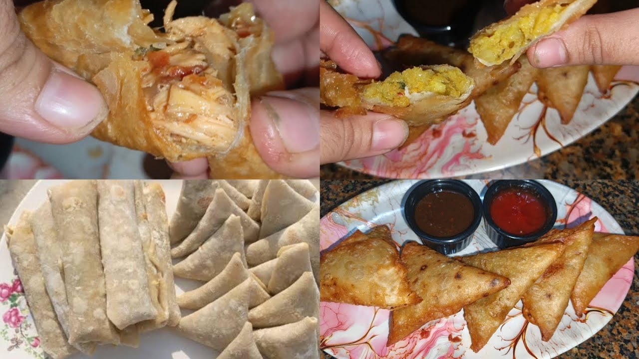Make and store | Aloo samosa | chicken spring roll | ramadan series | episode 8