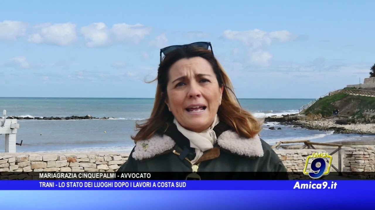 Trani - Lo stato dei luoghi dopo i lavori a costa sud