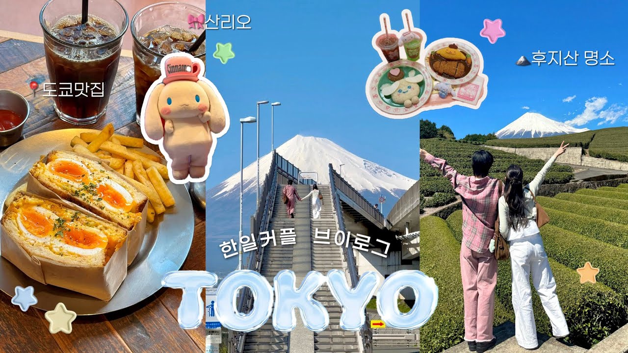 ［日韓カップル］富士山からピューロランドまで🍀今年最後の東京3泊4日デートVlog🗻🎀🍣