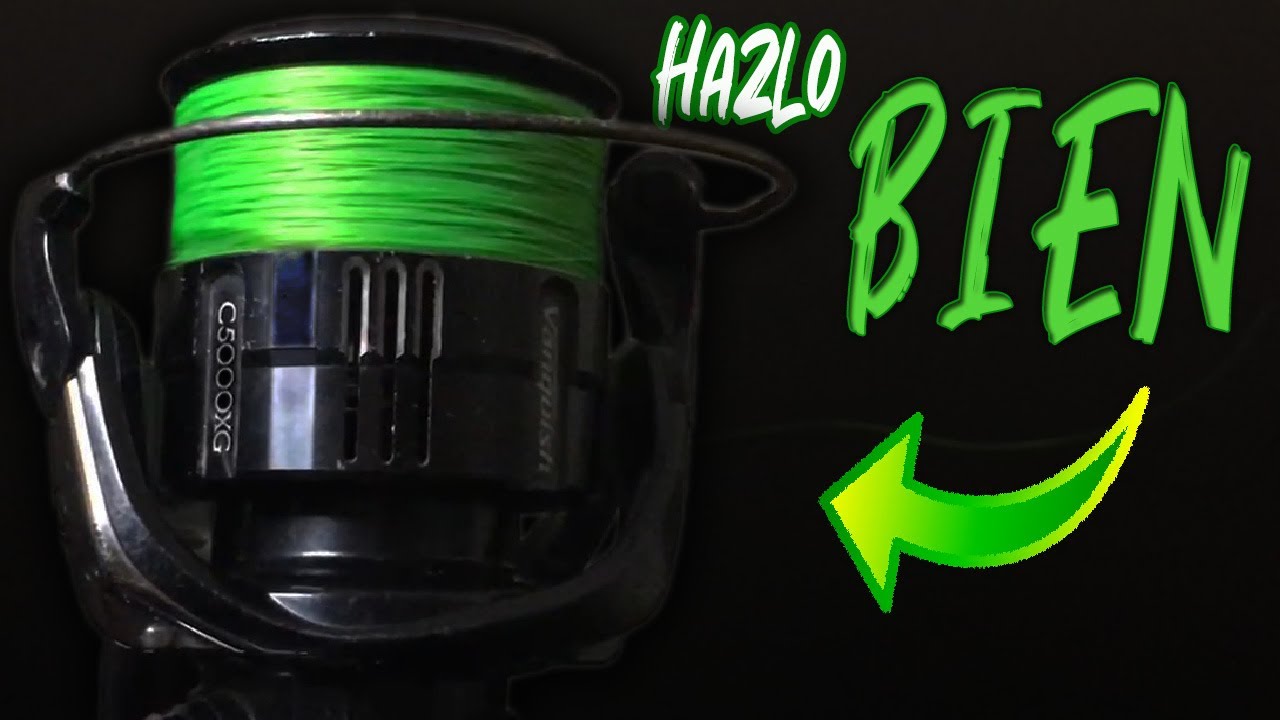 FÁCIL y RÁPIDO ✅ Cómo llenar de HILO un CARRETE de PESCA