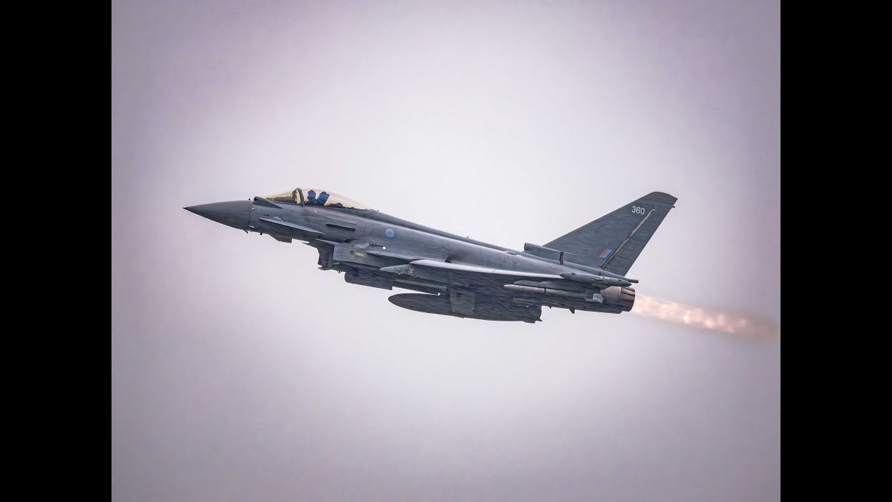 11th RAF Squadron Typhoons departure from RAF Benson