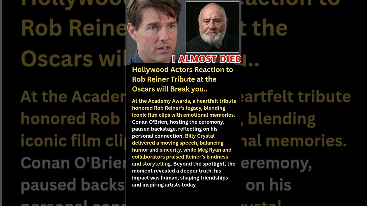 Hollywood Actors Reaction to Rob Reiner Tribute at the Oscars will Break you.. #shorts