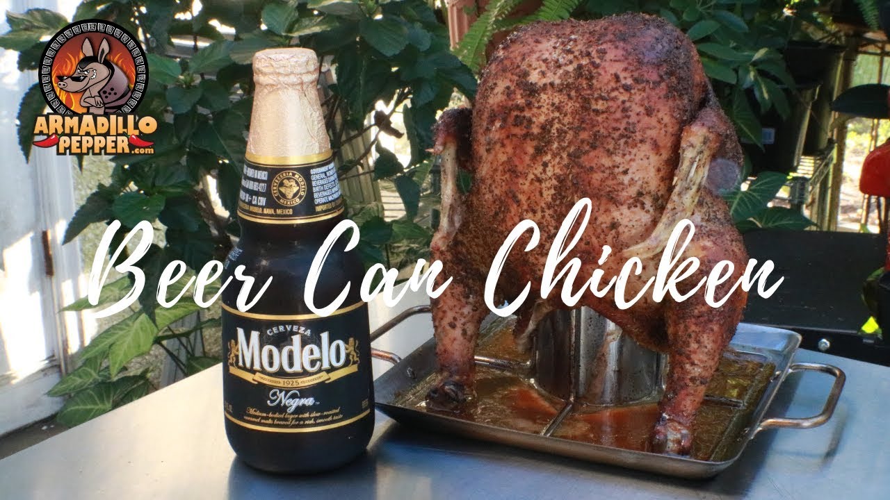 Beer Can Chicken in Masterbuilt Smoker
