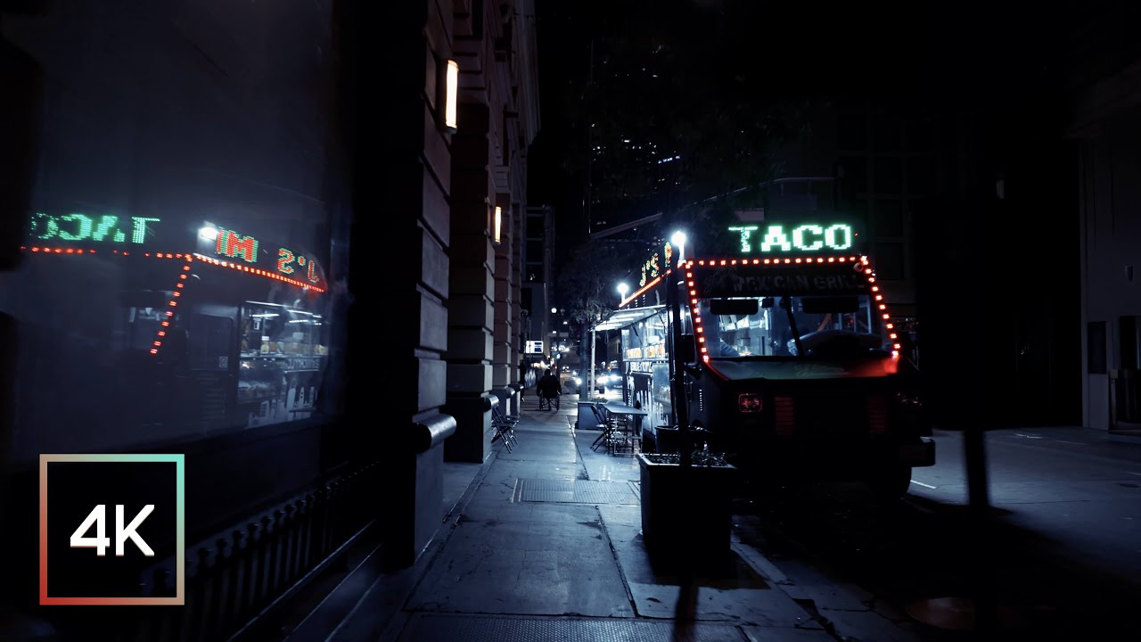 Walking in Los Angeles — DTLA Evening Walk (No Commentary, 4K)