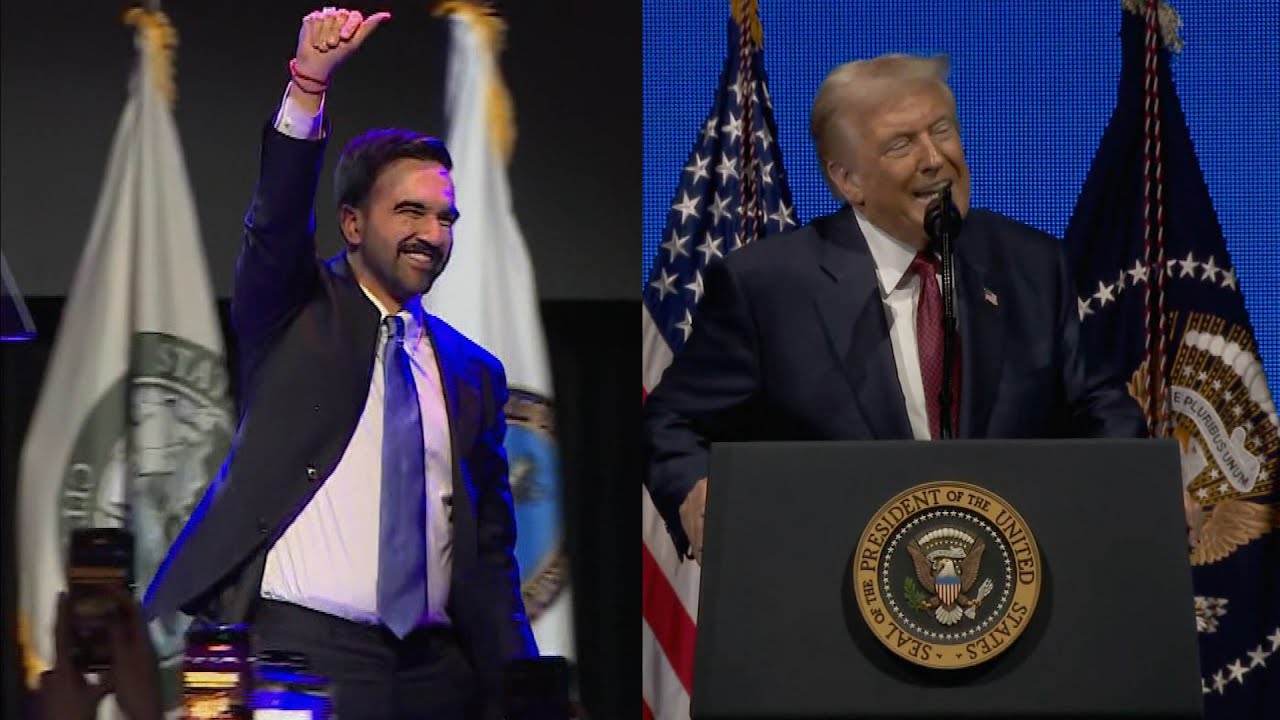 Zohran Mamdani Takes Aim At President Trump After NYC Mayoral Win