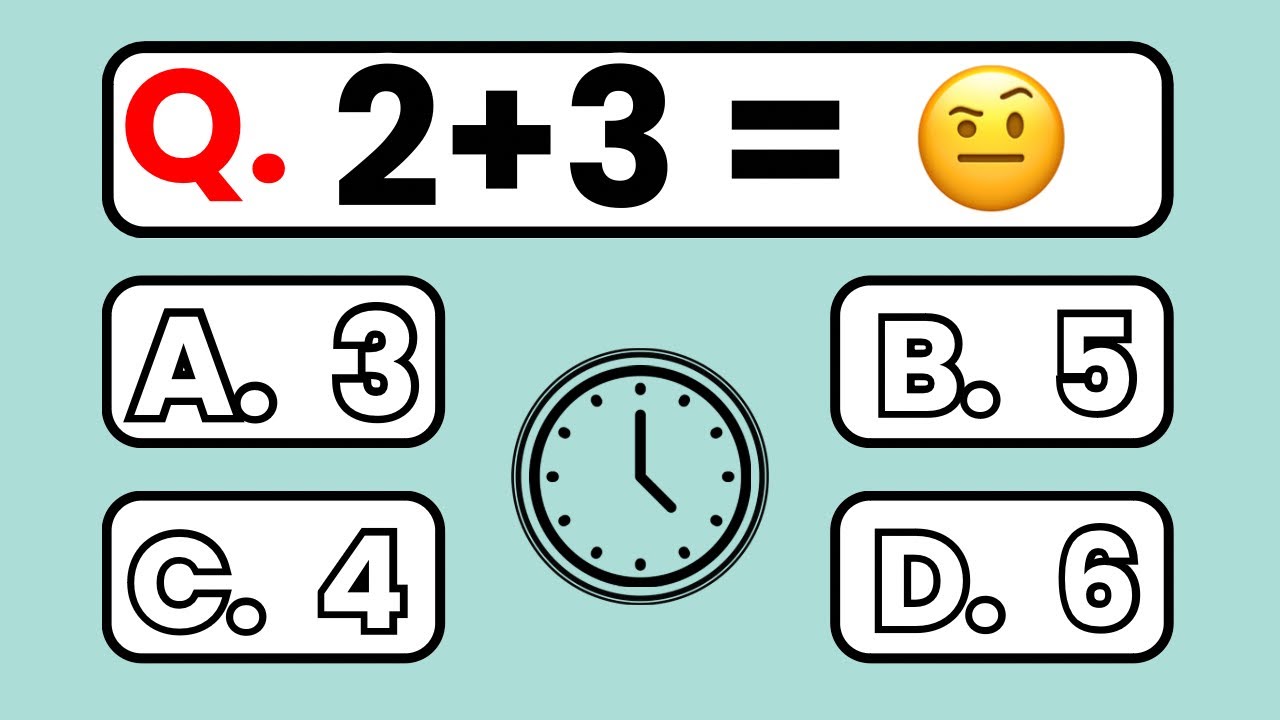 One Digit Addition Quiz | Math Quiz | Quiz time