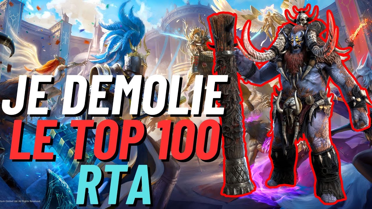 JE DEMONTE LE TOP 100 AVEC MES NOUVEAUX MYTHIQUES!!!  [RAID SHADOW LEGENDS]
