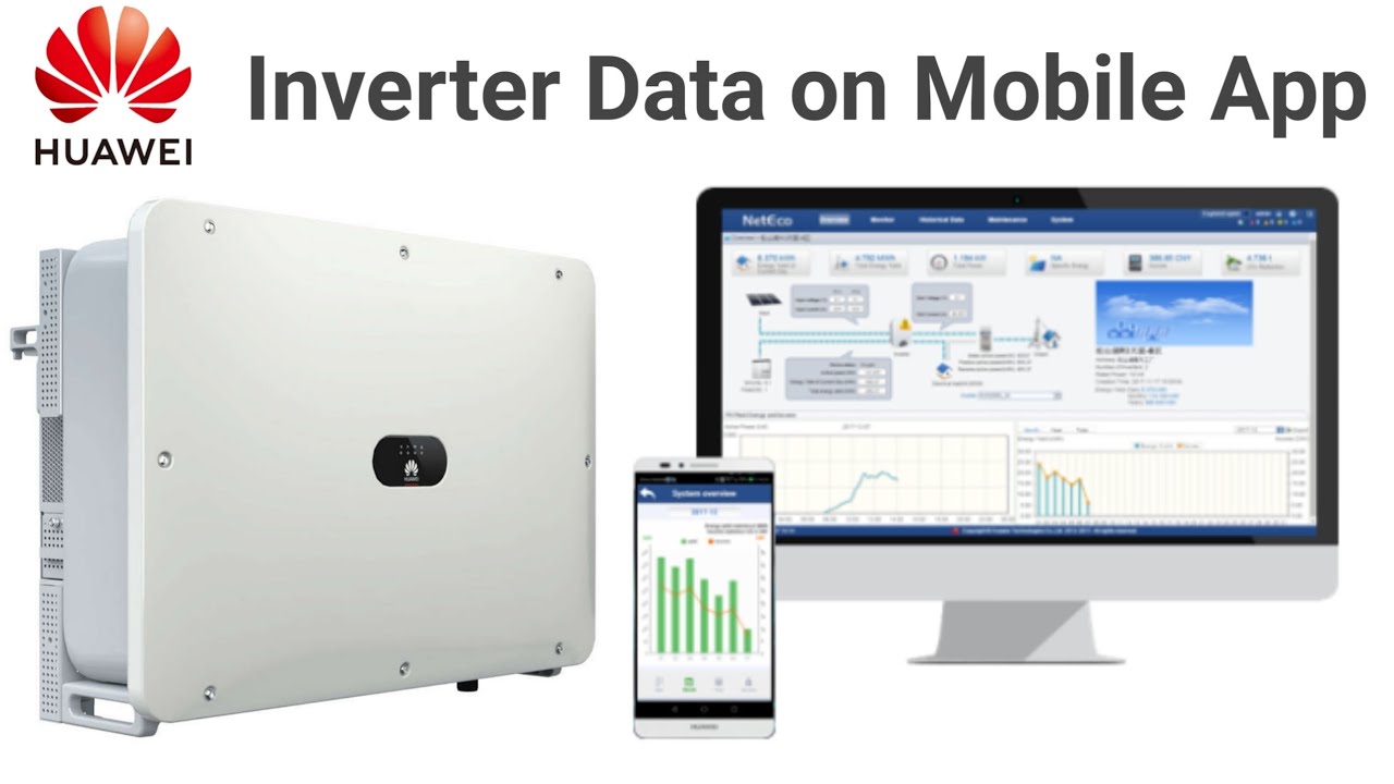 Huawei SUN2000-60KTL string inverter Mobile APP connection हिंदी में