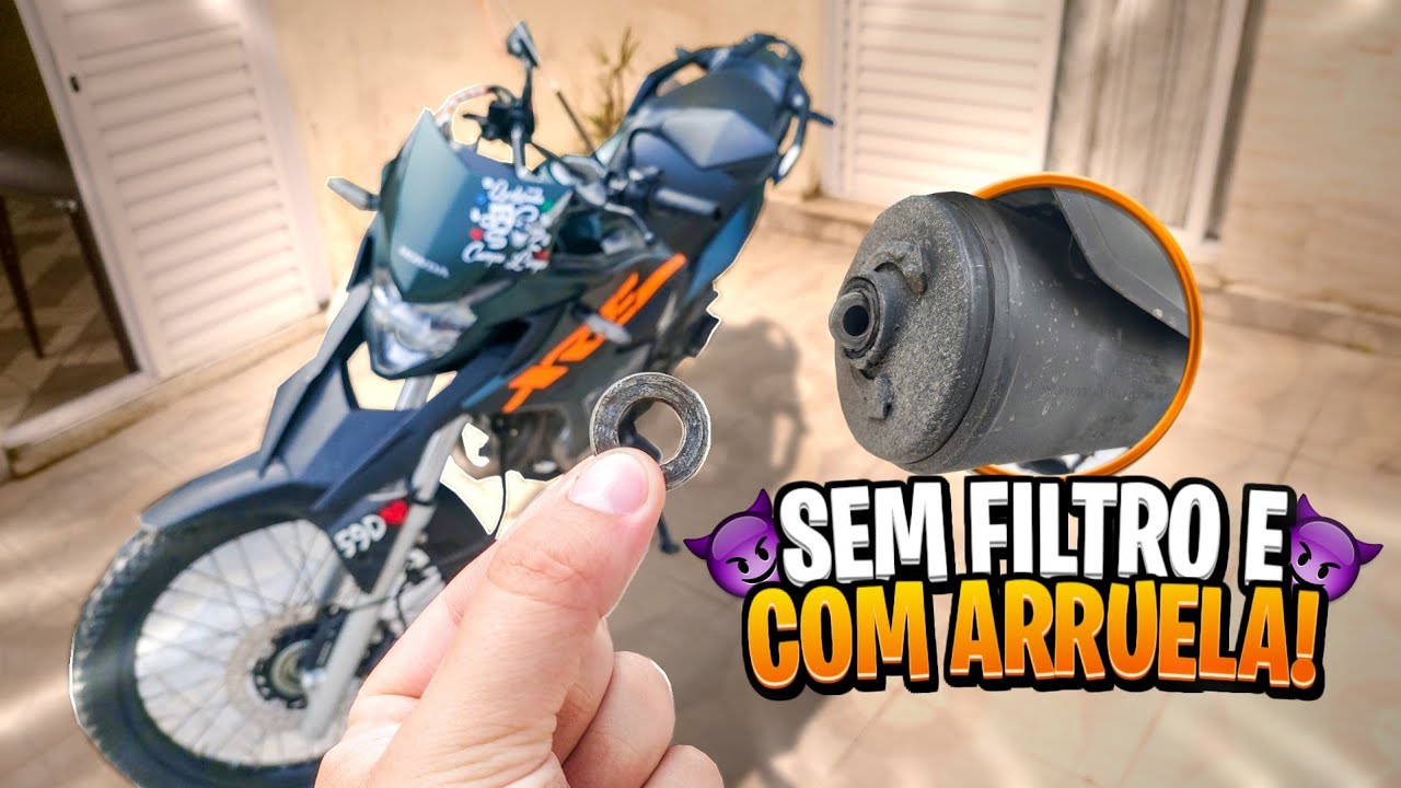 COLOQUEI UMA ARRUELA NO ESCAPE DA XRE 300 BICO M 🇧🇷