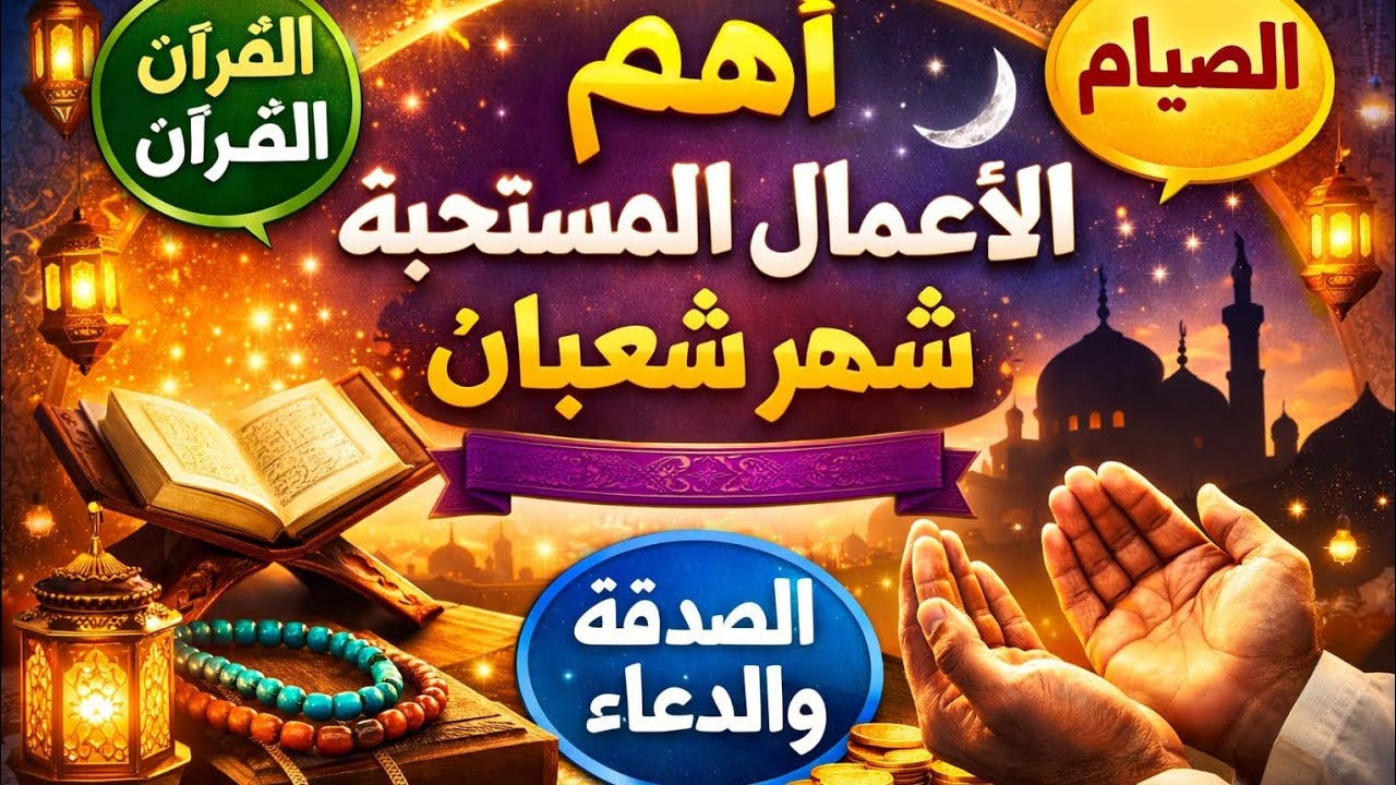 شهر ترفع فيه الأعمال إلى الله لاتفوت تلك الأعمال واحرص على فعلها🕋📿