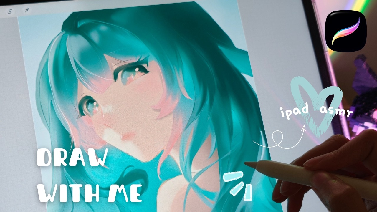 Draw with Me in Procreate ✧ Full process ✧ ASMR