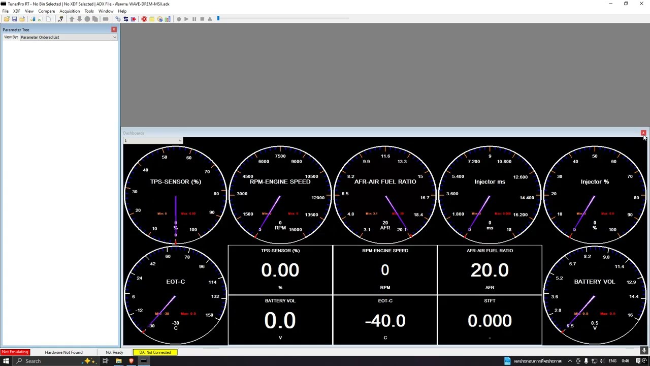 แจกตัวเชื่อมต่อ เรียลไทม์ แบบไม่ต้องเปิดโปรแกรมอัดล่อ & สอนตั่งค่า Port COM | #TunerPro_RT #ADX