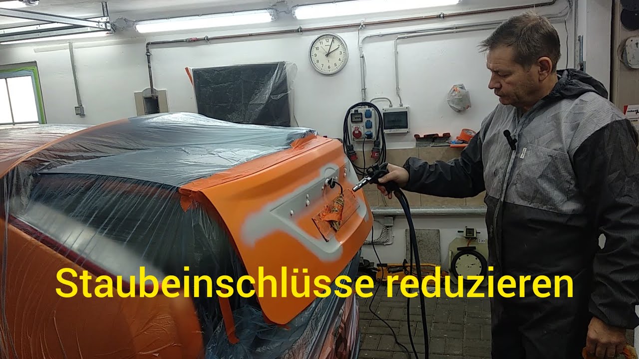 Dreischicht lackierung | Antistatic Pistole macht sinn ?🤔 Electric orange