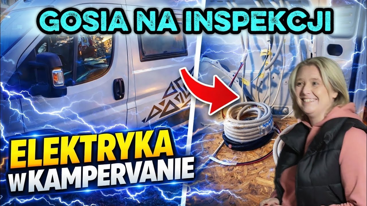 INSPEKCJA😱 na Budowie- Pierwsze Kable w Kamprze #009 - Budowa Campervana Krok po Kroku 🚐🔧⚡⚡⚡