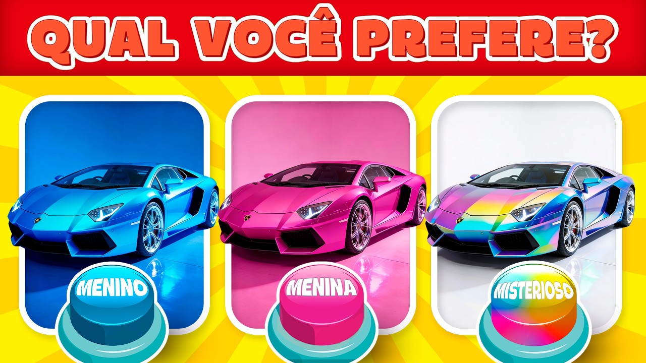 Menino, Menina OU Misterioso? 💙❤️🌈 ESCOLHA UM BOTÂO! Cada Botão Uma SURPRESA!🚨🤯