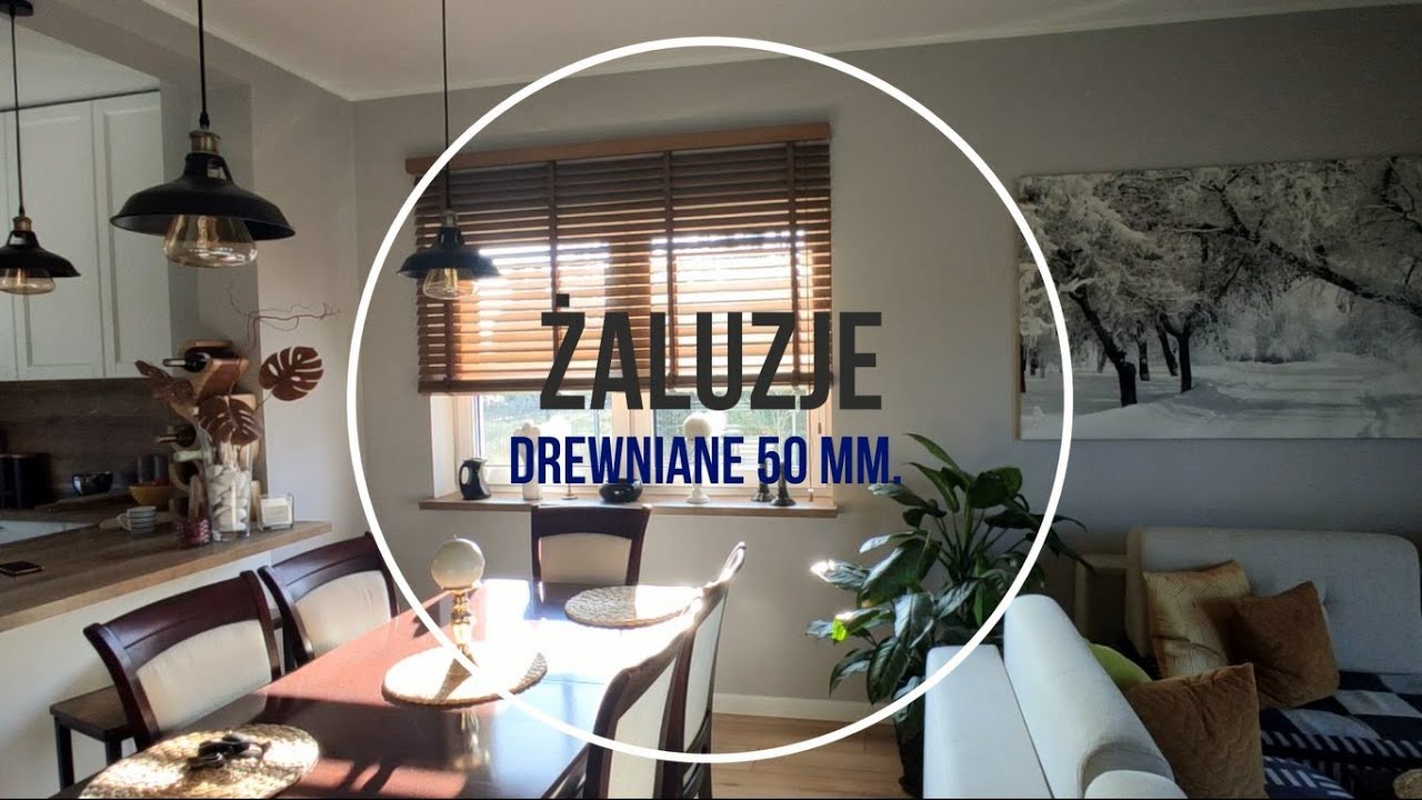 Żaluzje drewniane 50 mm