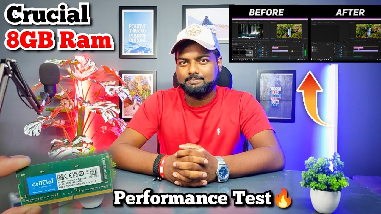 Crucial 8GB DDR4 Laptop Ram | Before and After Performance Test 🔥