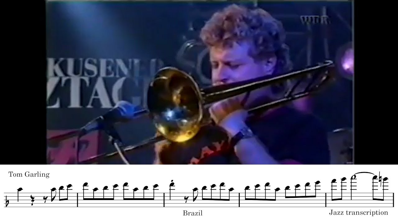 When Your Solo is PURE ADRENALIN [Jazz Trombone Transcription]