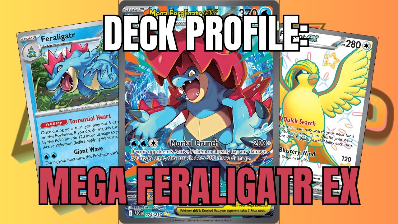 Mega Feraligatr ex Deck Profile: (Pokémon TCG Live: Mega Evolution - Ascended Heroes)
