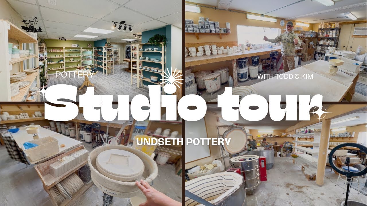 How we set up our pottery studio in our home!