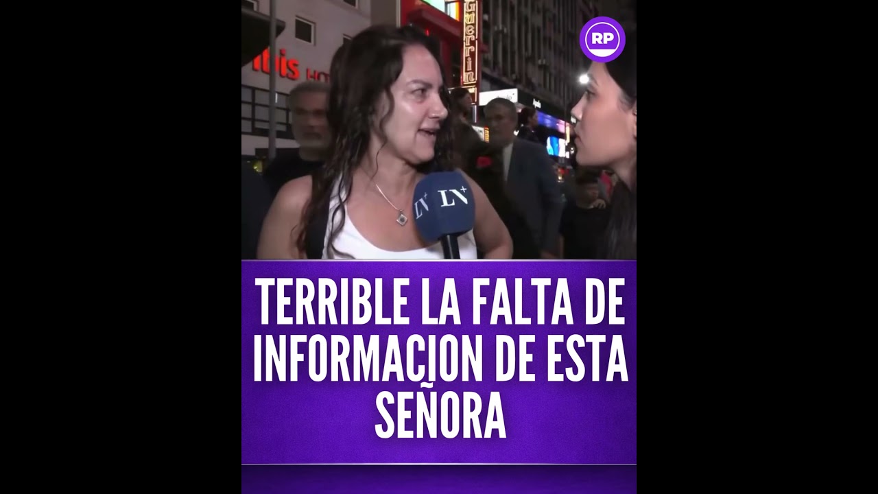 TERRIBLE LA FALTA DE INFORMACION DE ESTA SE&Ntilde;ORA